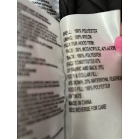 Michael Michael Kors Women’s Size M Dark Gray Puffer Vest Jacket Full Zip Gold - Picture 8 of 11